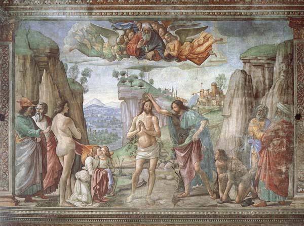 Domenicho Ghirlandaio Taufe Christ oil painting picture